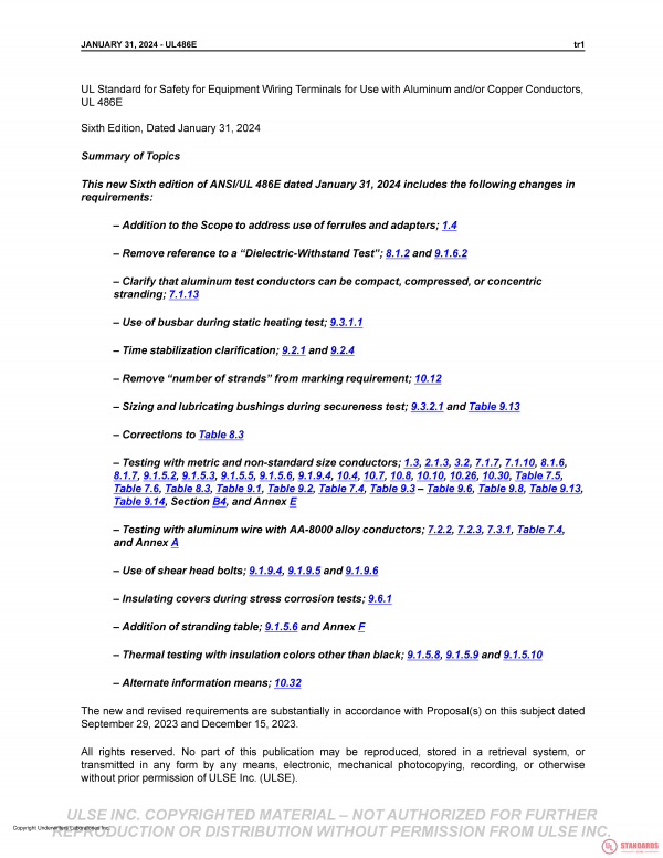 UL 486E PDF UL 486E PDF
